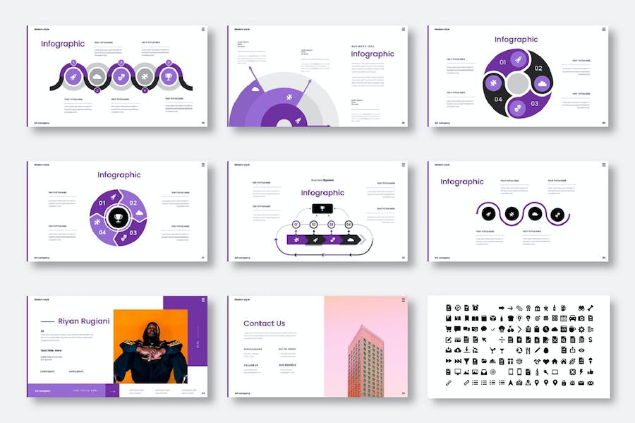 商务品牌推广营销策略Keynote模板 - PPT派