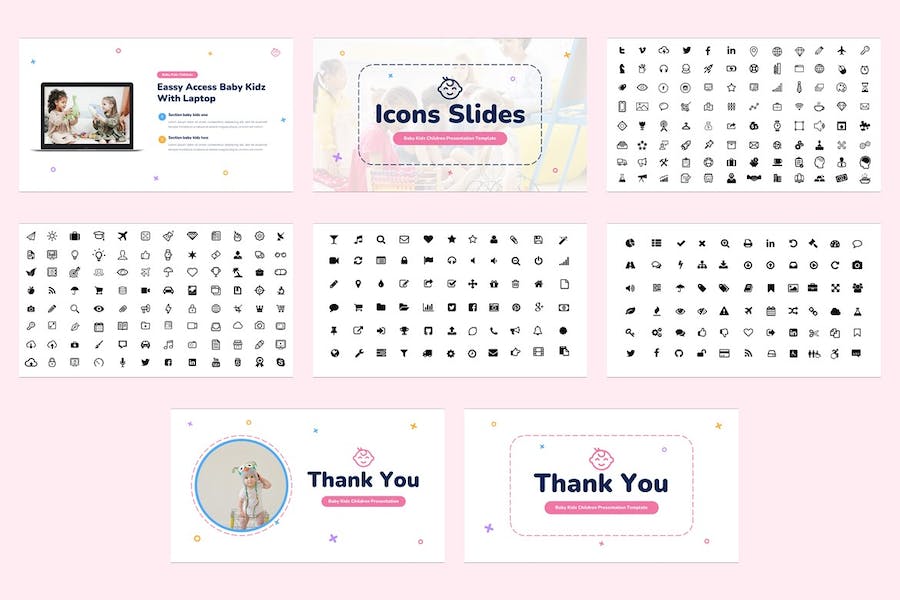 儿童教育课程培训设计PPT模板 - PPT派