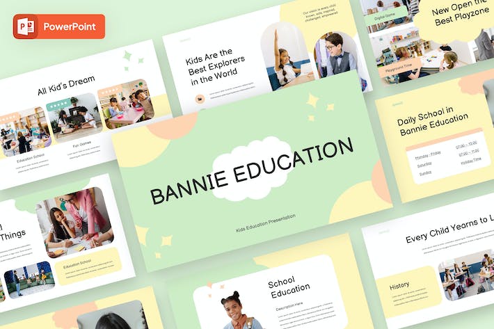 儿童早教培训课程学习PPT模板 - PPT派