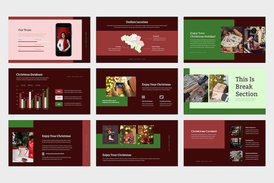 圣诞节主题演讲营销方案Keynote模板 - PPT派