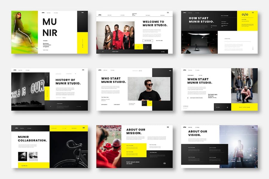 现代商务企业形象展示PPT模板 - PPT派