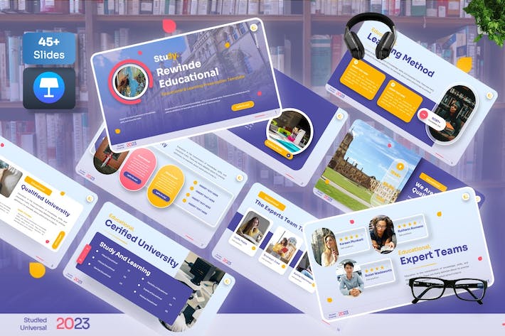 教育培训大学课程展示Keynote模板 - PPT派