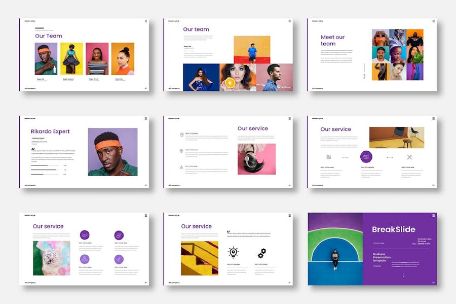 商务品牌推广营销策略Keynote模板 - PPT派