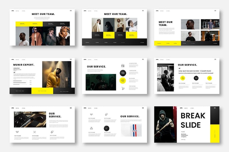 现代商务企业形象展示PPT模板 - PPT派