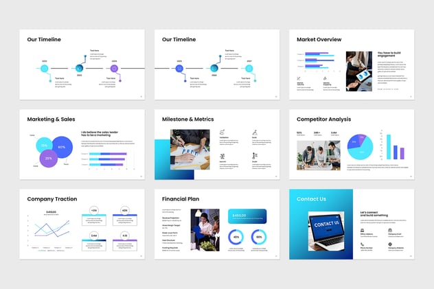 商业计划书创业融资方案Keynote模板 - PPT派
