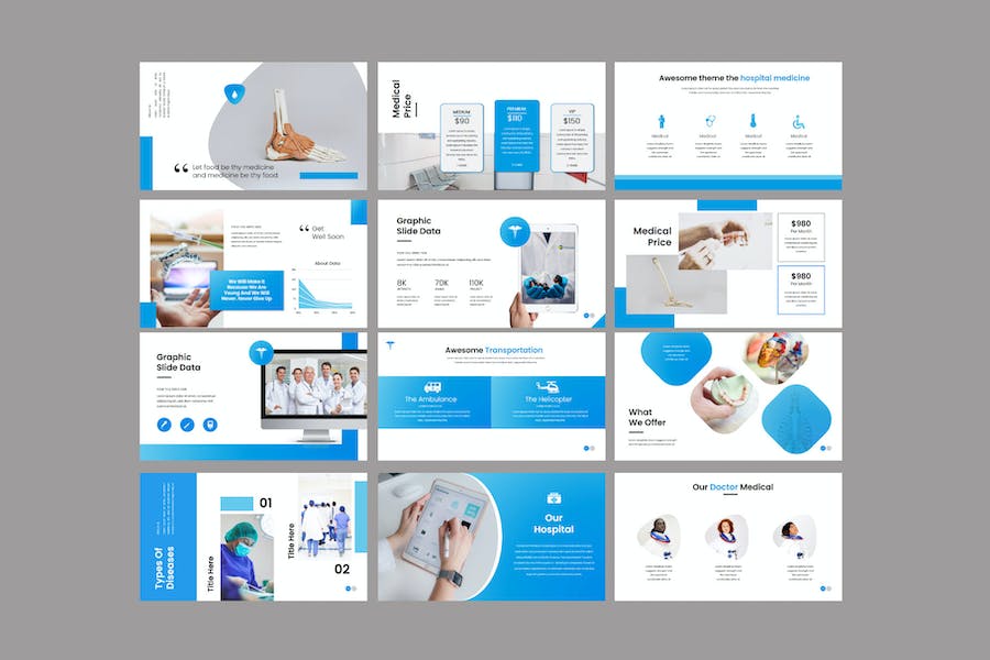 医疗卫生机构工作汇报PPT模板 - PPT派