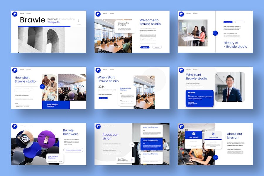 企业品牌形象宣传营销推广PPT模板 - PPT派