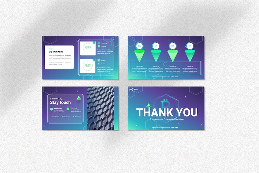 加密货币区块链数字货币Keynote模板 - PPT派