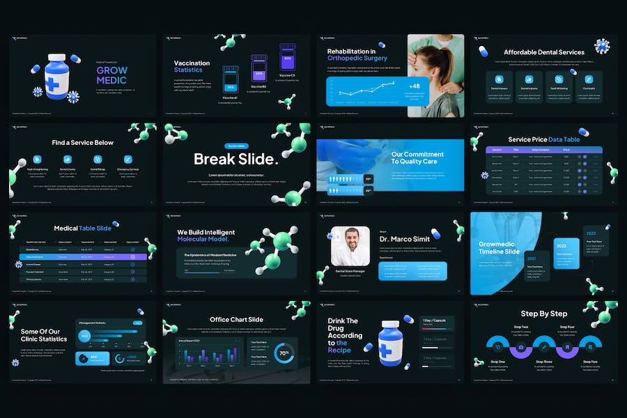 GrowMedic-医疗-PowerPoint-模板 - PPT派