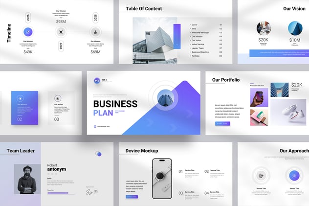 商业计划融资方案演讲Keynote模板 - PPT派