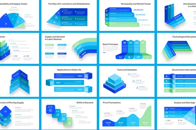 分层结构信息图形设计PPT模板 - PPT派