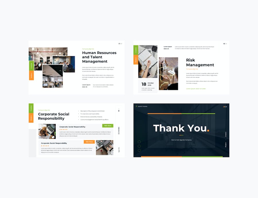 公司计划议程日程安排Keynote模板 - PPT派