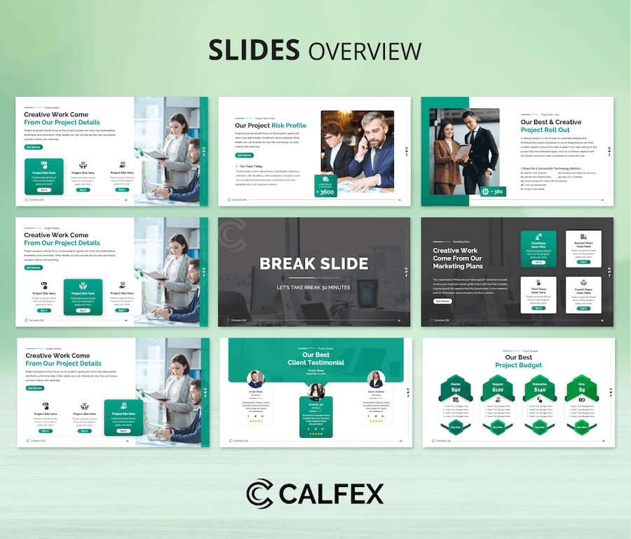 项目提案计划书商务汇报PPT模板 - PPT派