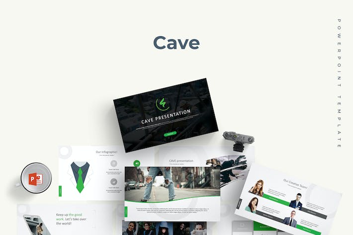 CAVE-PowerPoint-模板- PPT派