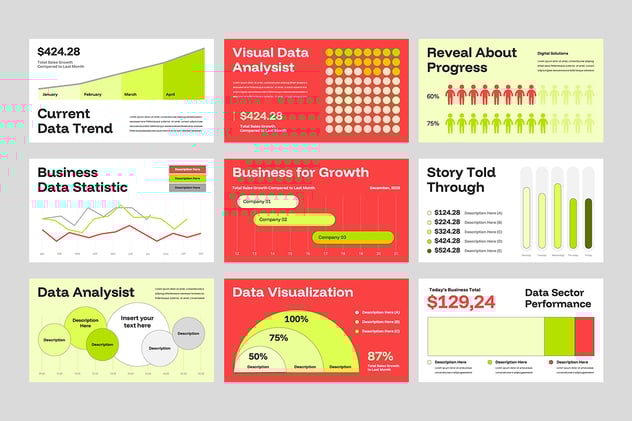 数据可视化分析展示Keynote模板 - PPT派