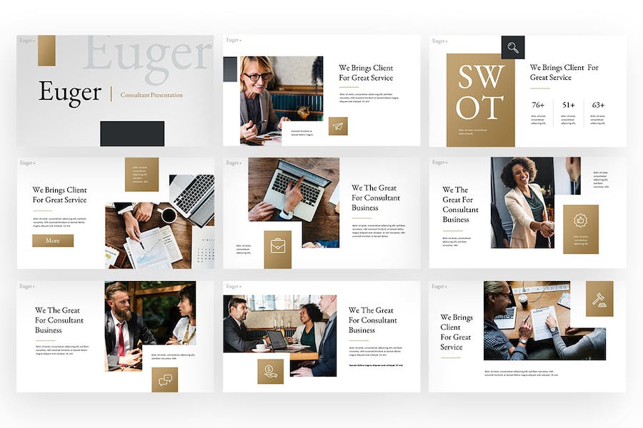 优格创意作品集设计展示Keynote模板 - PPT派