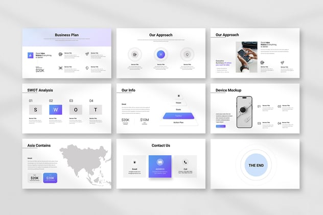 商业计划融资方案演讲Keynote模板 - PPT派
