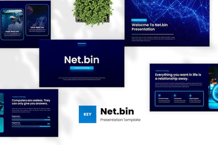 网络技术信息化应用讲述Keynote模板 - PPT派