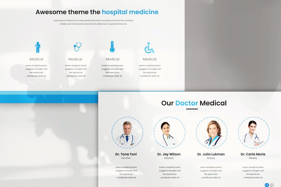 医疗卫生机构工作汇报PPT模板 - PPT派