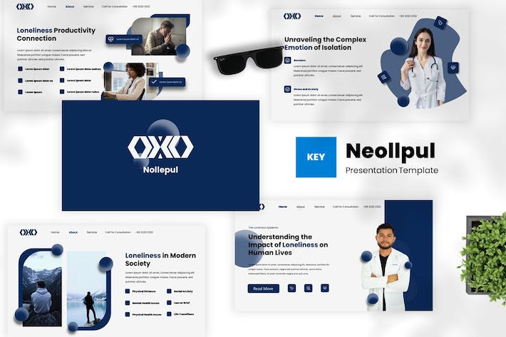 心理健康咨询服务讲述Keynote模板 - PPT派