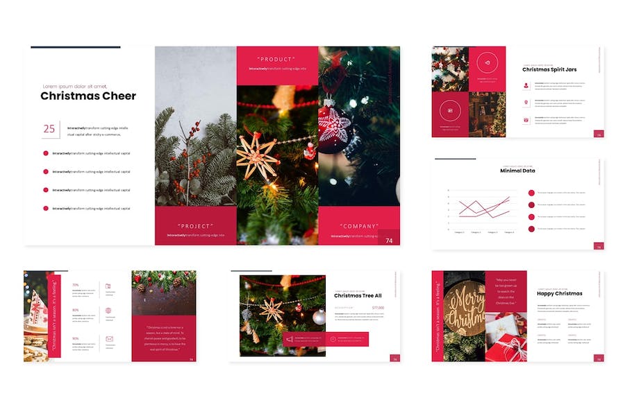 圣诞节主题演讲方案Keynote模板 - PPT派