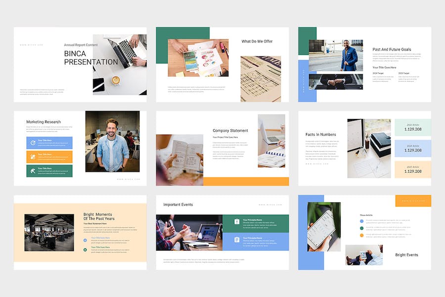 企业年度工作总结报告PPT模板 - PPT派