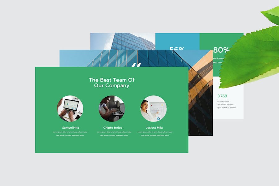 高科技感铬色系商务演示PPT模板 - PPT派