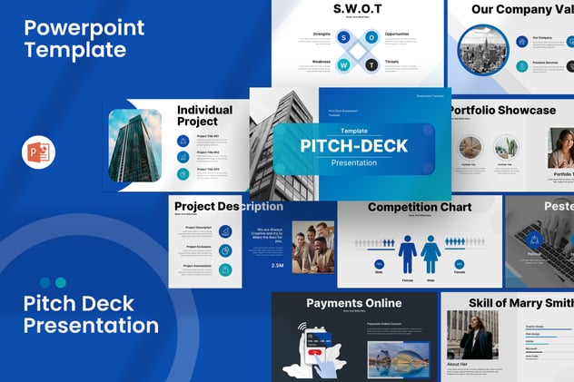 融资路演商业计划书PPT模板 - PPT派
