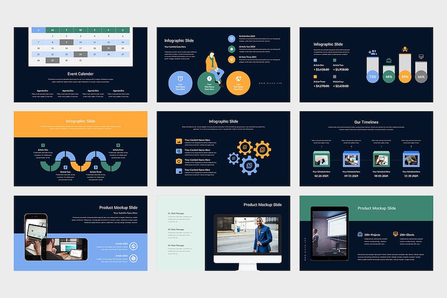 企业年度工作总结报告PPT模板 - PPT派