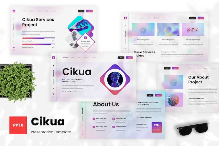 创意多用途设计方案PPT模板 - PPT派