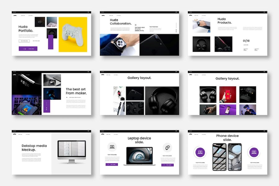 商务轻奢风产品发布PPT模板 - PPT派