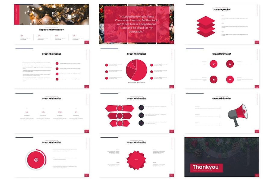 圣诞节主题演讲方案Keynote模板 - PPT派