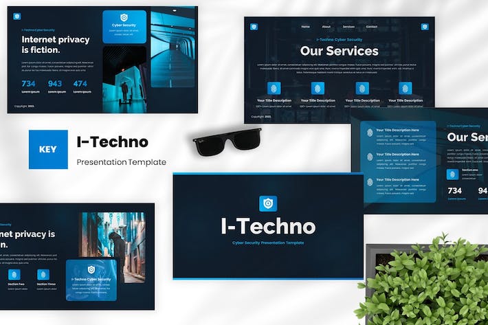 网络安全技术防护方案讲述Keynote模板 - PPT派