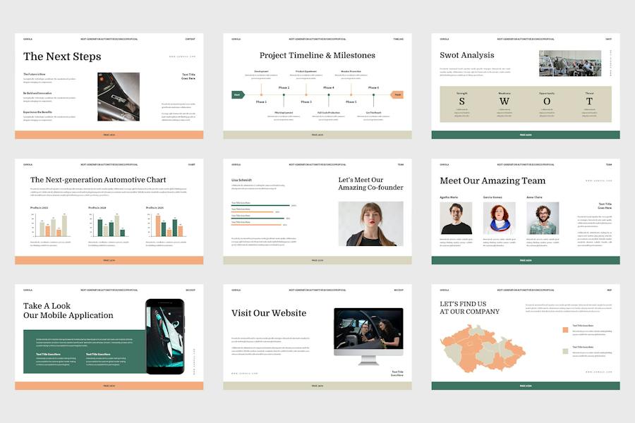 汽车品牌营销销售PPT模板 - PPT派