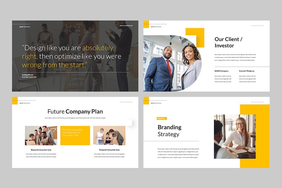 商务推介演讲方案设计PPT模板 - PPT派