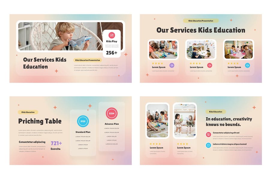 儿童教育游戏讲述展示方案PPT模板 - PPT派