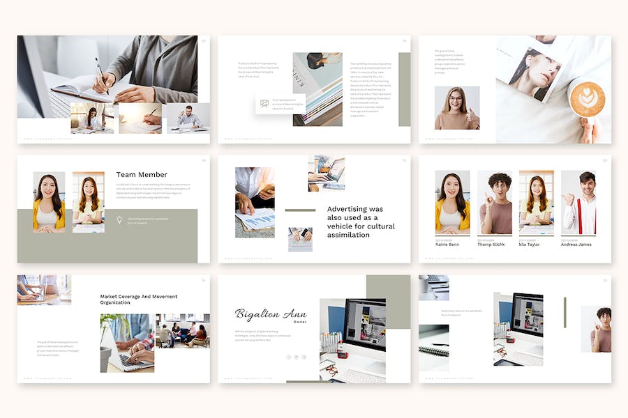 清新简约风商务汇报Keynote模板 - PPT派