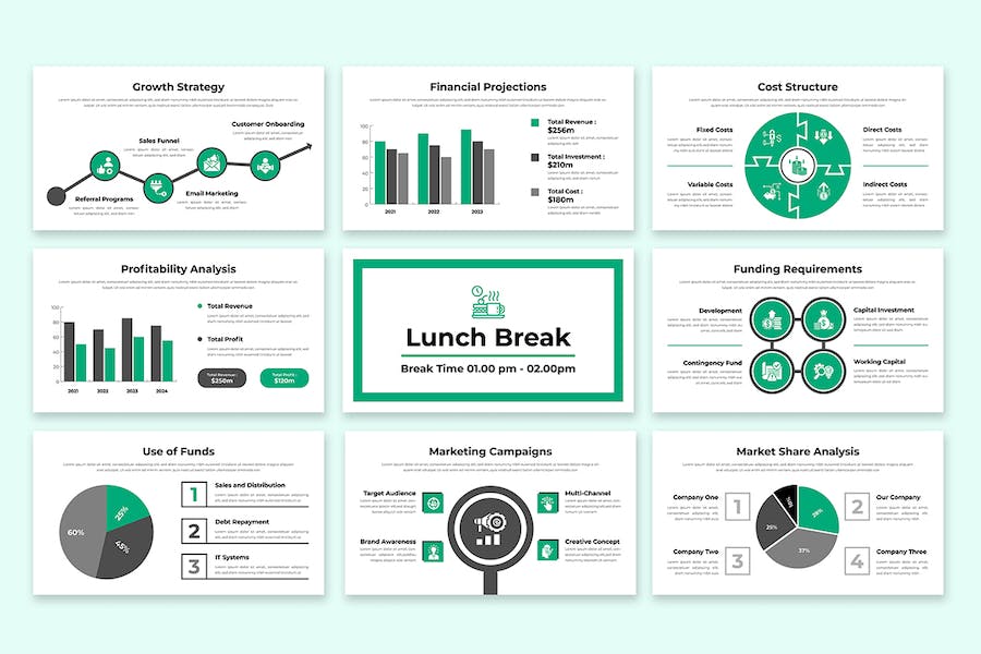 商务融资路演项目展示PPT模板 - PPT派