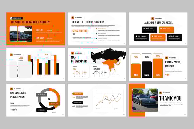 汽车行业营销推广方案PPT模板 - PPT派