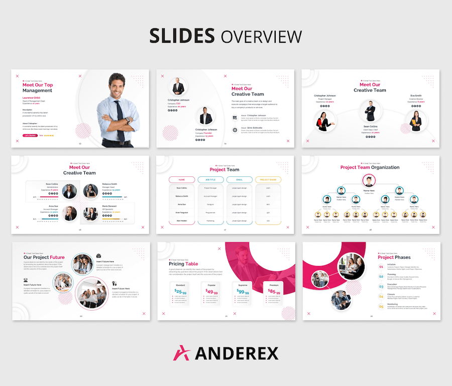 项目开发进度时间线梳理展示图形PowerPoint模板 - PPT派