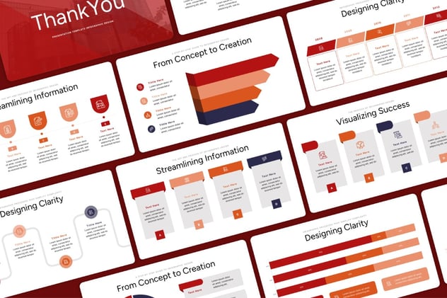 信息图设计流程步骤PPT模板 - PPT派