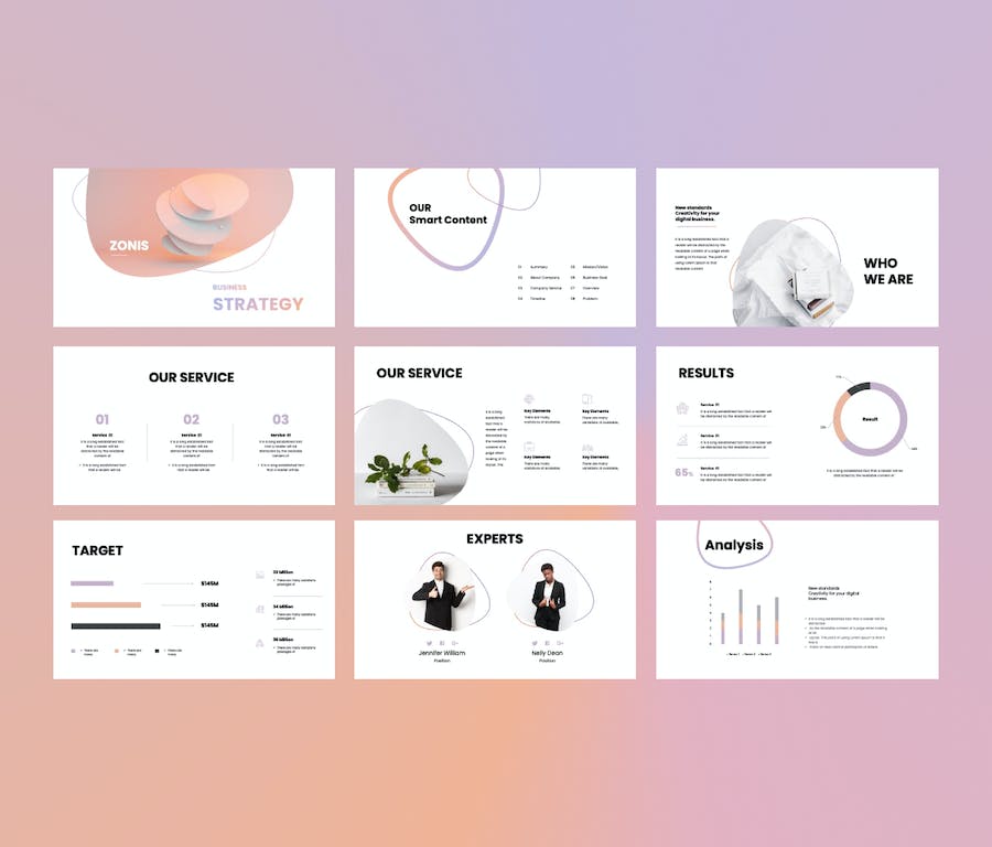 欧美企业战略规划质感PPT模板 - PPT派