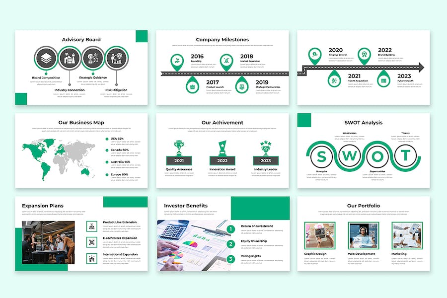 商务融资路演项目展示PPT模板 - PPT派