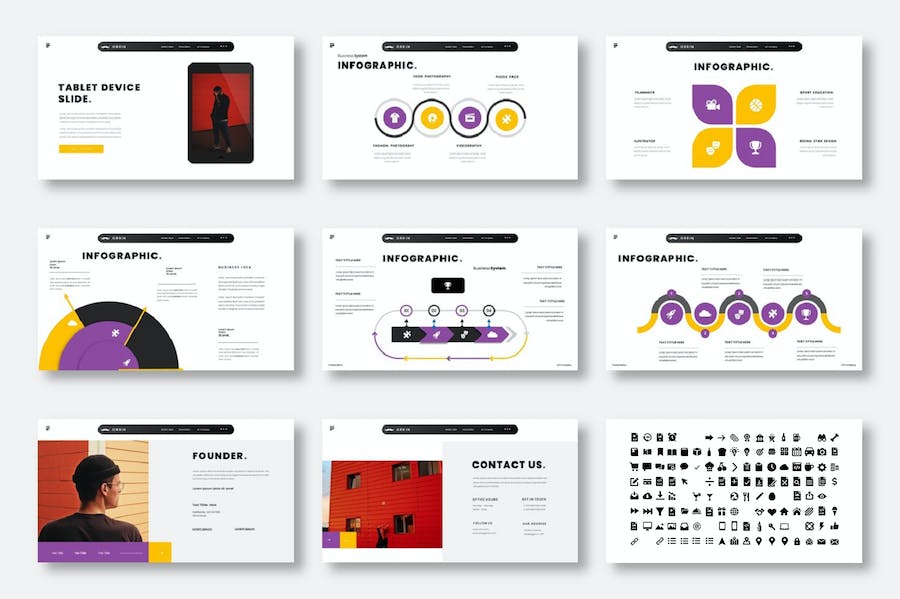 商务品牌推广营销演讲Keynote模板 - PPT派