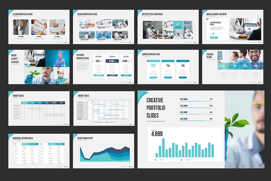 医疗数据分析报告展示Keynote模板 - PPT派