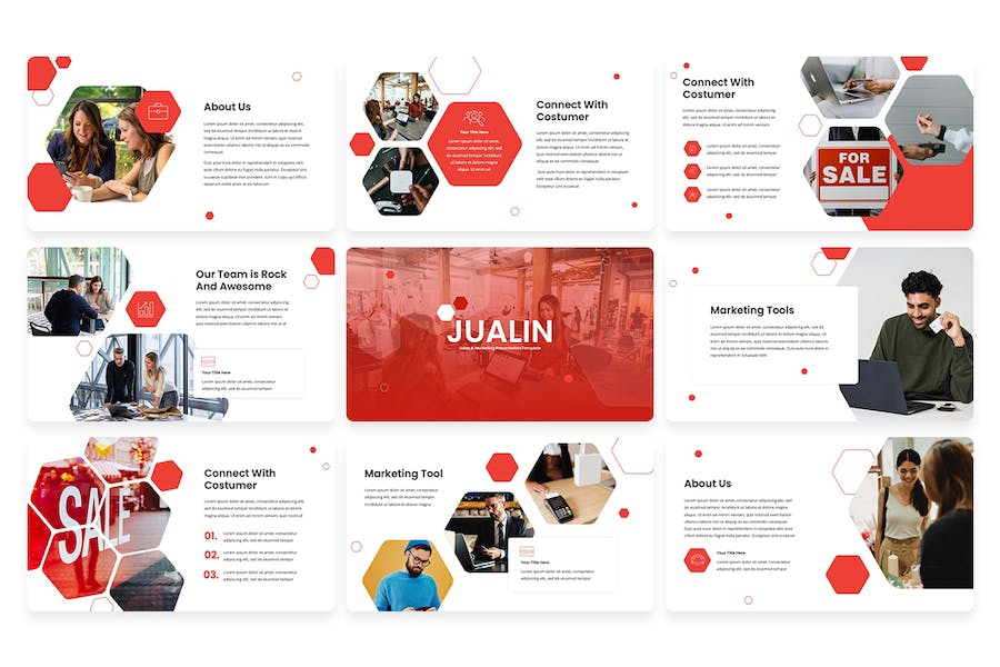 销售营销业绩推广策略Keynote模板 - PPT派