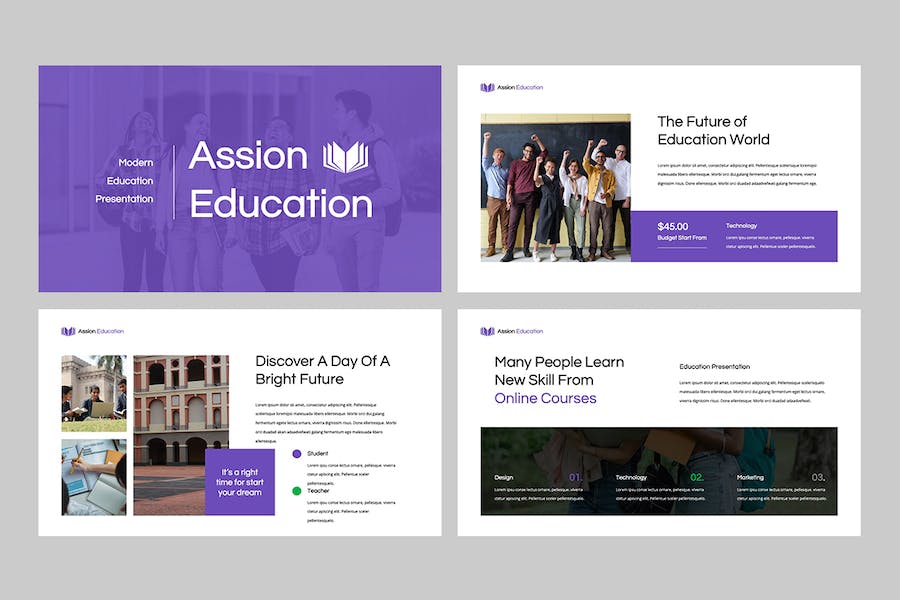 教育课程关键内容讲述Keynote模板 - PPT派