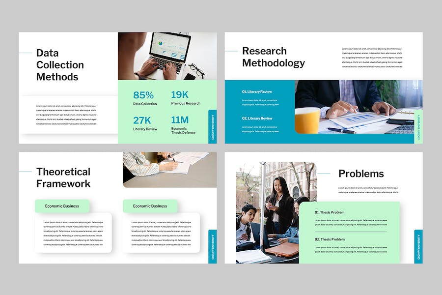 经济论文答辩研究方案Keynote模板 - PPT派