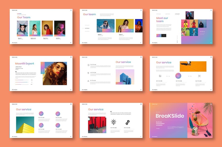 商务品牌展示营销推广宣传PPT模板 - PPT派