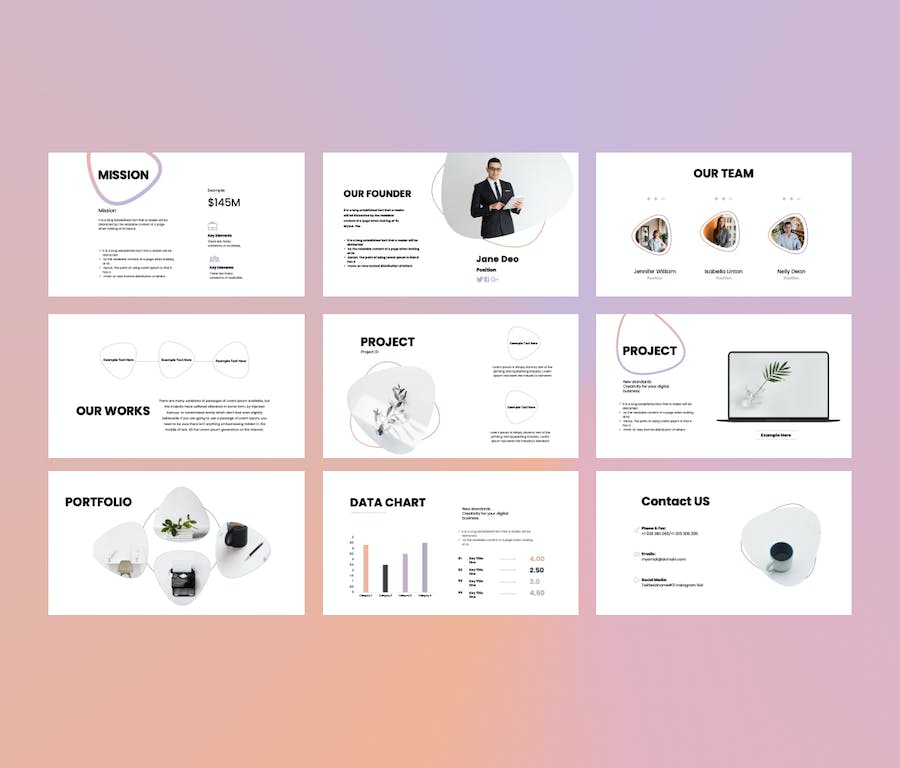 欧美企业战略规划质感PPT模板 - PPT派